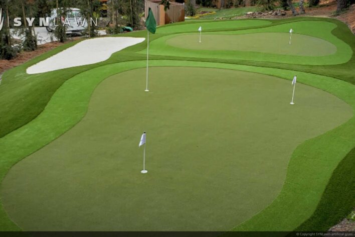 SYNLawn Oregon golf artificial grass for putting greens with slopes